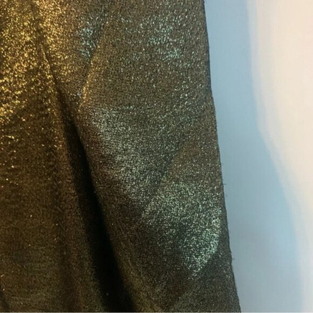 Sandro Julie Metallic Puffed Sleeve Woven Mini Dress 40 - Picture 13 of 16